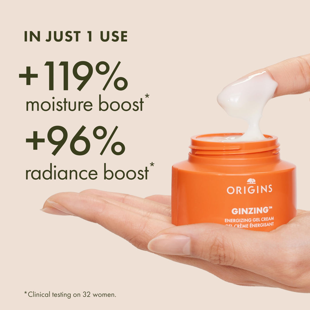 30 ml pot of oil-free energising gel-cream for Women, light texture visible