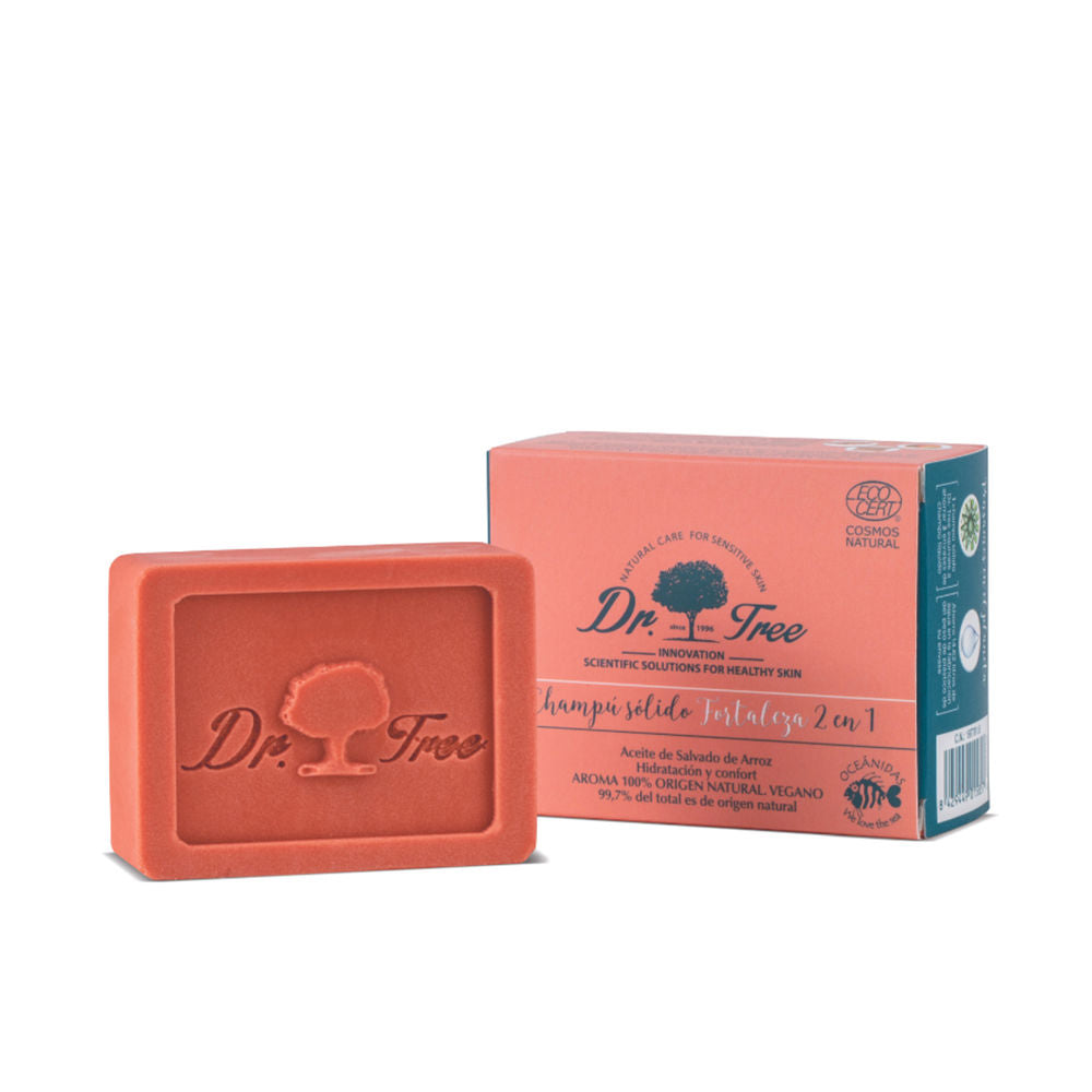 75 g solid 2‑in‑1 shampoo bar in neutral tone with cocoa and meadowfoam ingredients