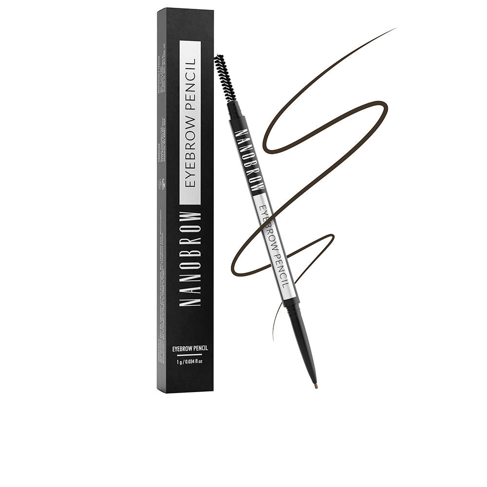 Slim retractable dark-brown brow pencil with ultra-fine tip, 1 ml, four shades