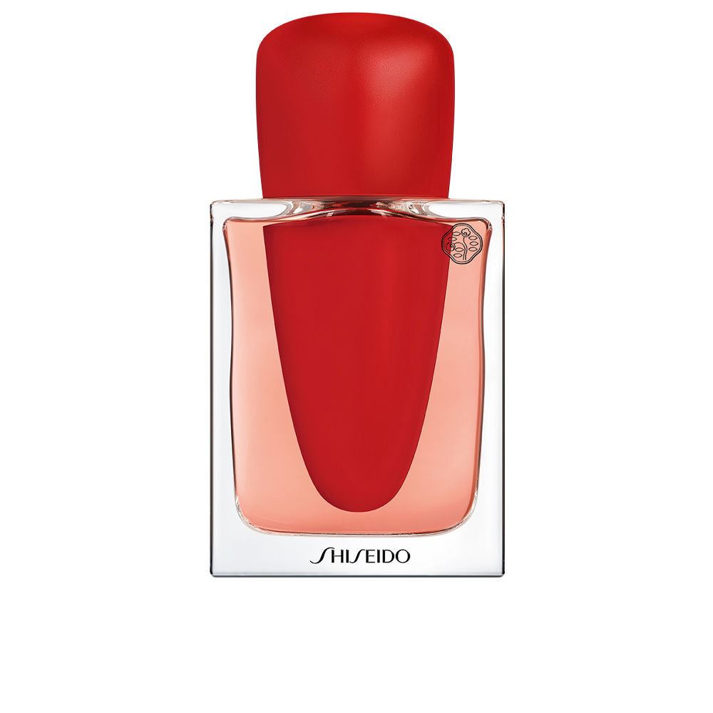 30 ml crimson-tinted glass bottle; floral-woody perfume for Women