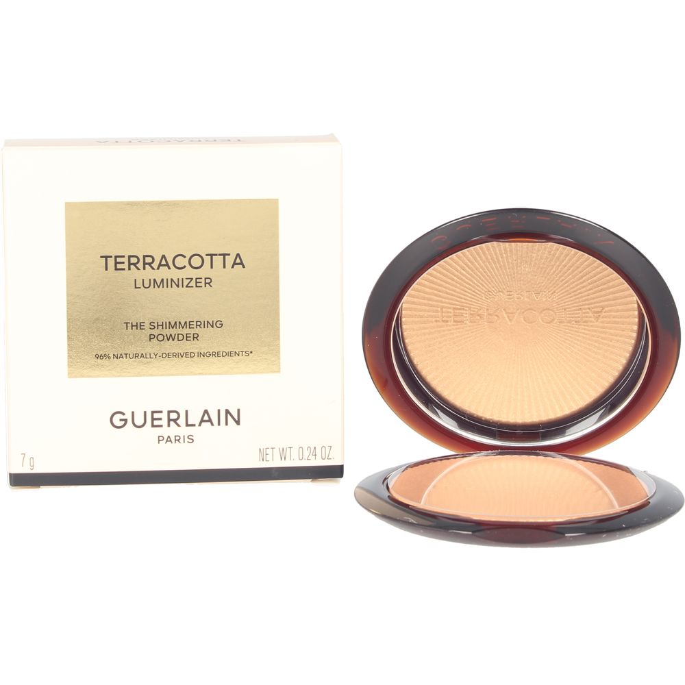 Compact Terracotta Luminizer powder duo in ivory-rosé and gold, 10 g