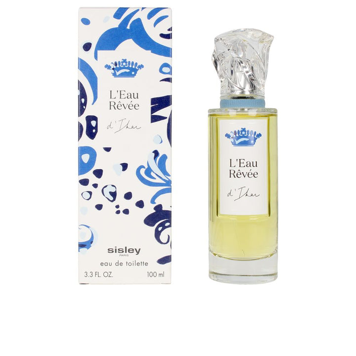 Clear glass 100 ml eau de toilette with green‑accent packaging, recyclable box