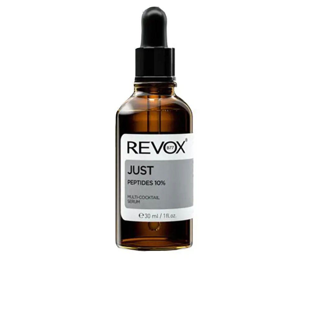 Clear 30 ml serum bottle with peptide formula for Women, lightweight texture