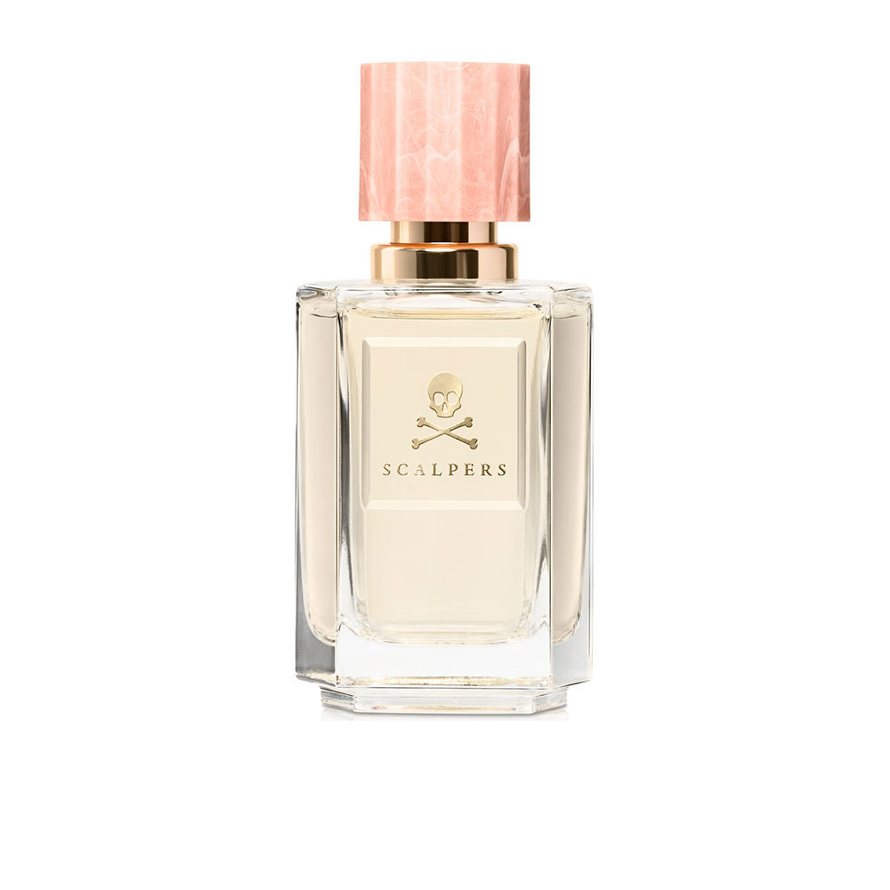 Clear glass perfume bottle with modern cap; 100 ml chypre floral scent for Women