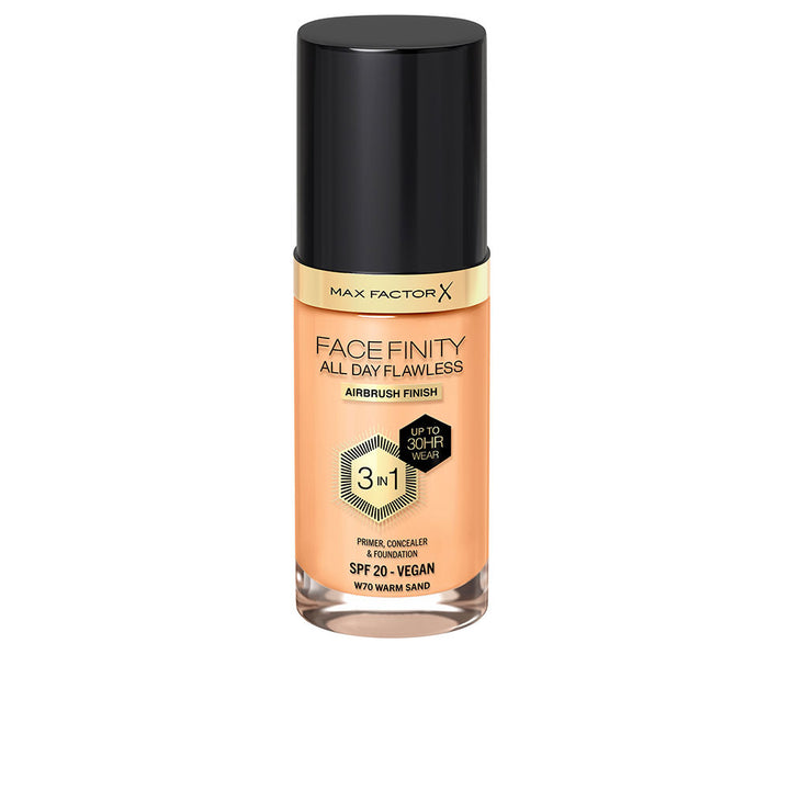 30 ml tube of 3-in-1 matte foundation, shade 70 Warm Sand