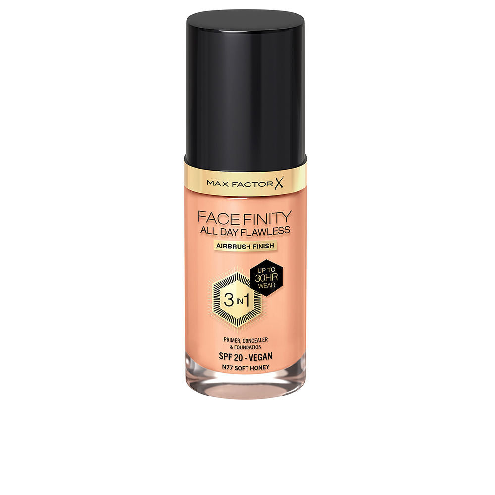 30 ml 3‑in‑1 matte foundation bottle, shade 77 Soft Honey