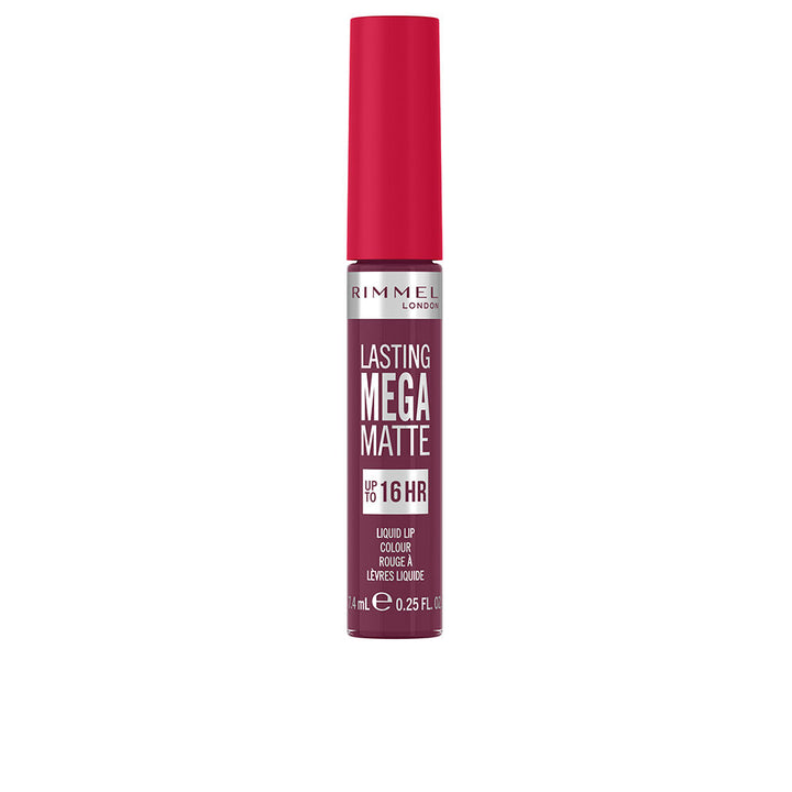 Slim matte lip colour tube with angled applicator, purple shade 940