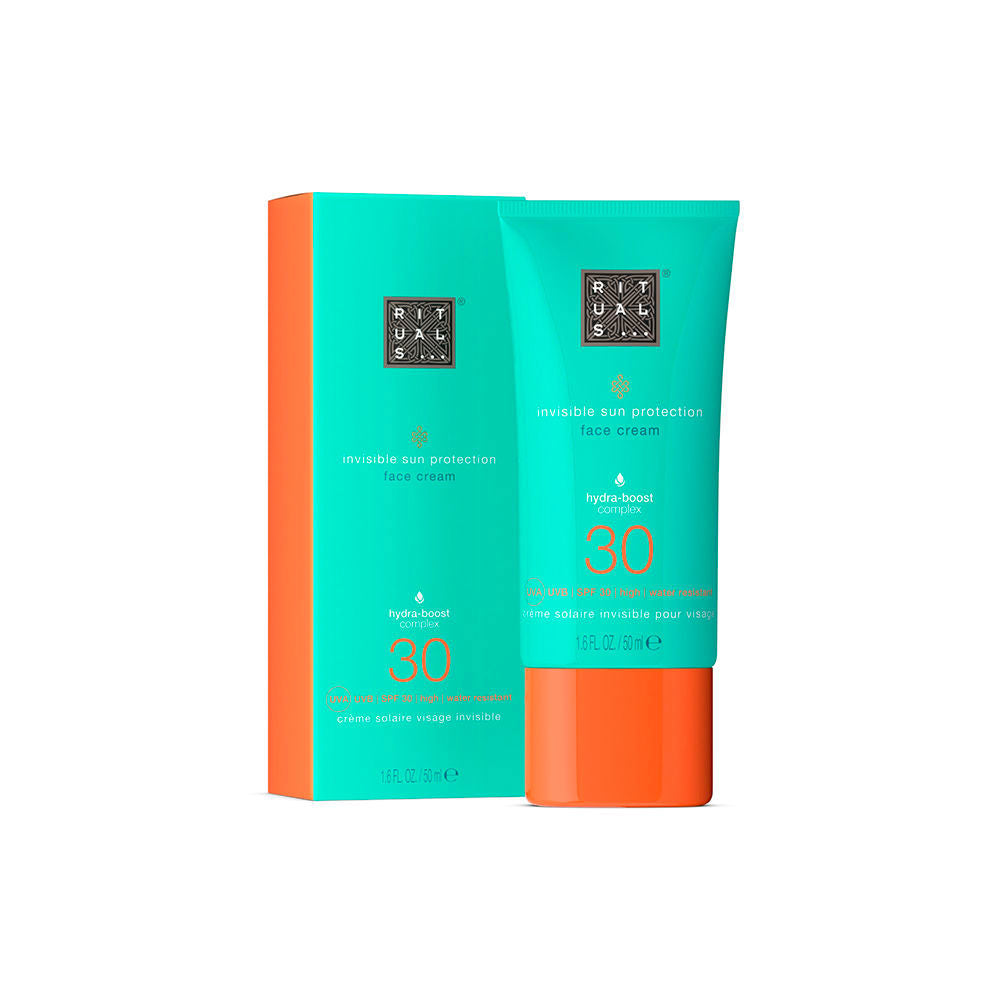 50 ml tube of lightweight SPF 30 facial sunscreen cream for Women, white packaging