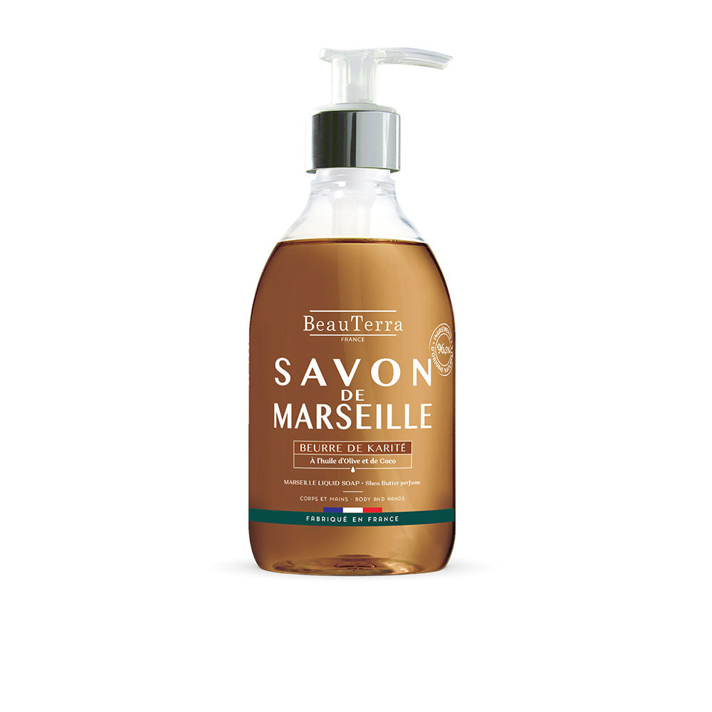 300 ml pump bottle of olive oil Marseille liquid soap with recycled packaging