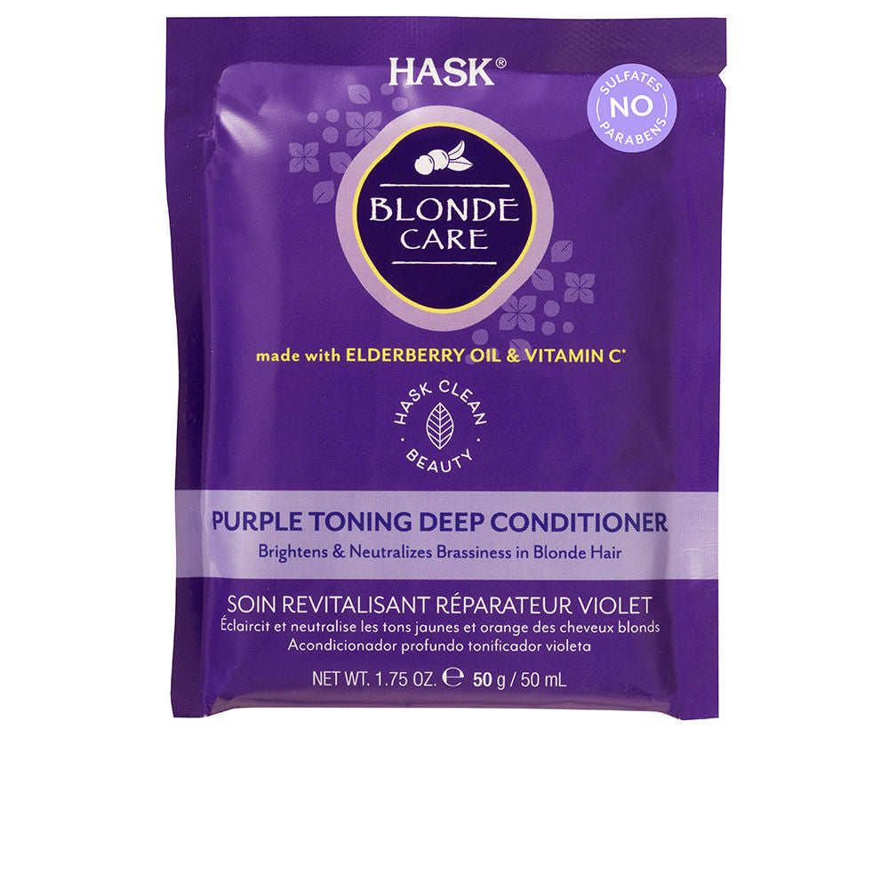 Small purple deep conditioner sachet for blondes, 50 g, violet cream
