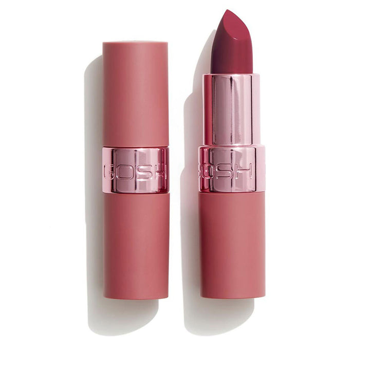 Cream lip stick in rose shade, 3.5 g stick, semi-matte finish