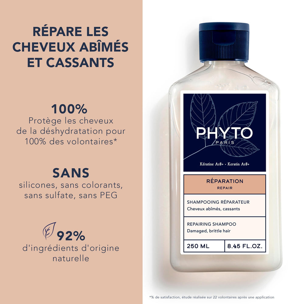 250 ml clear gel shampoo bottle for damaged hair, hydrating repair