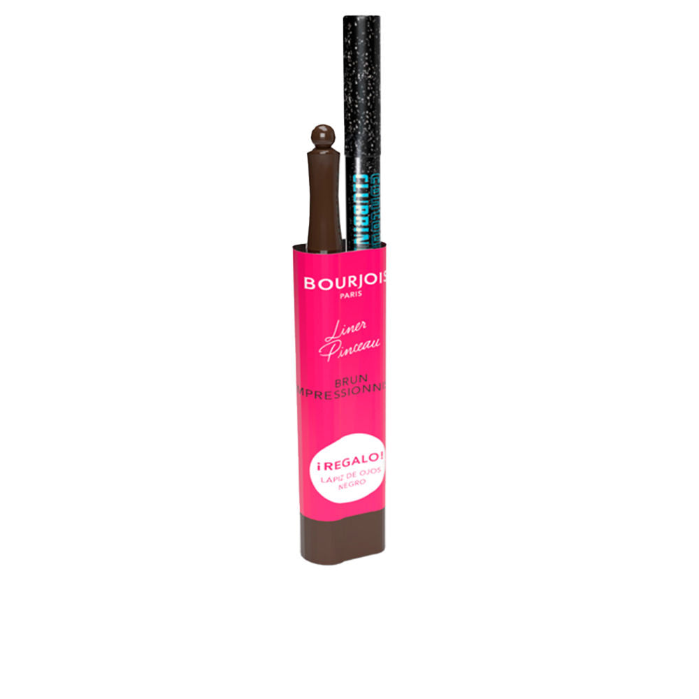Brown liquid eyeliner with fine brush applicator, 1.20 g, glossy finish