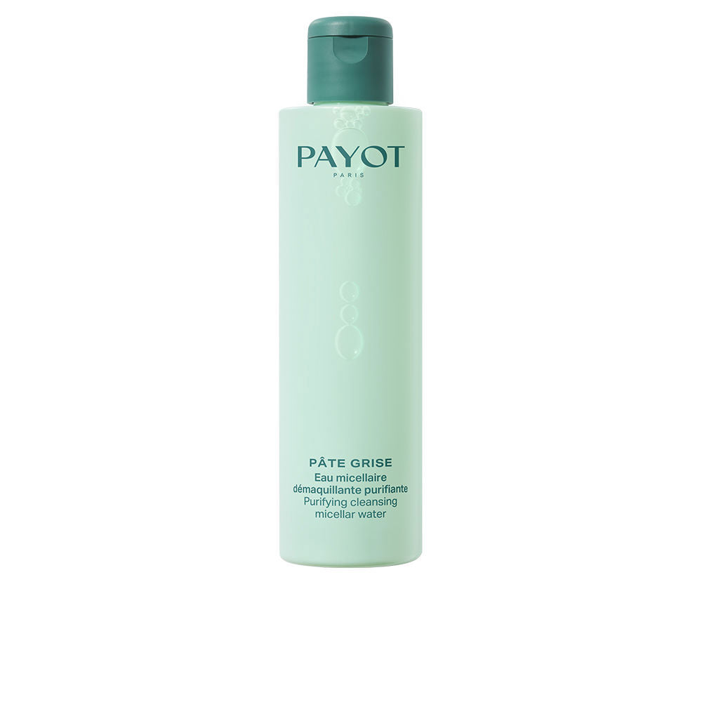 Clear 200 ml micellar water bottle with fresh leaf, rose and musk scent