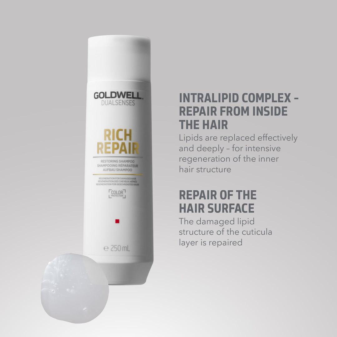 1,000 ml opaque shampoo bottle for damaged, colour-treated hair