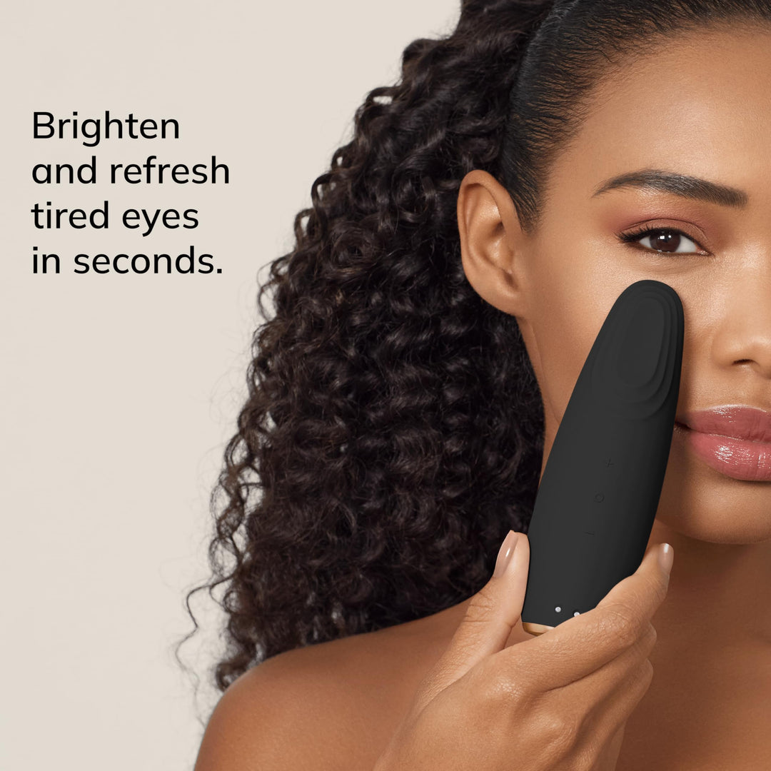 Black compact Warm &amp; Cool Eye Energizer device, app-guided, Unisex