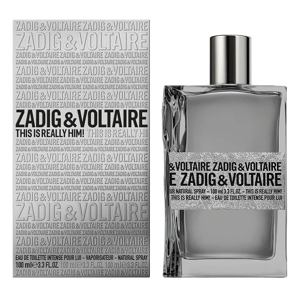 50 ml silver-toned eau de parfum bottle, woody-oriental fragrance for Man