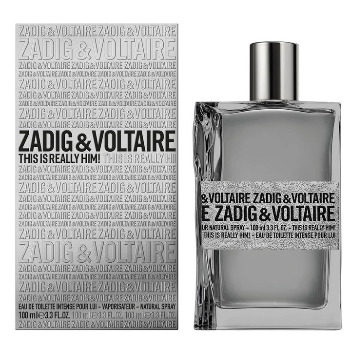 Silver-finish 100 ml amber-wood eau de parfum bottle for Man