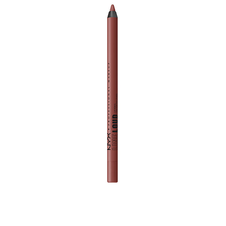 Satin brown long‑wear lip colour tube, 1.2 ml, labelled &
