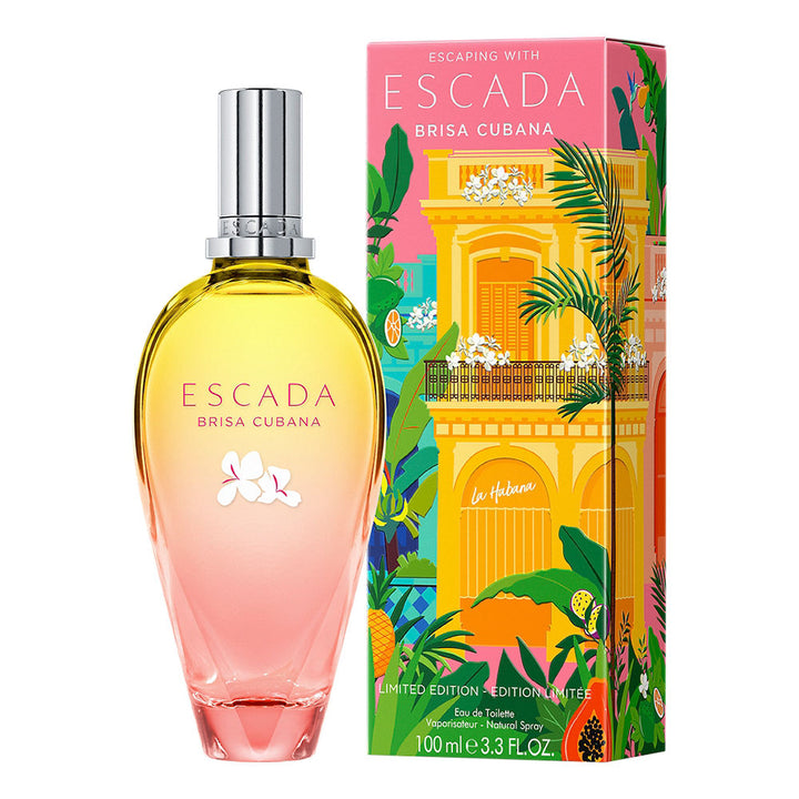 30 ml ombré orange glass bottle, citrus‑mint fragrance for Women