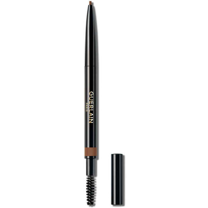 Retractable auburn brow pencil with spoolie, cream core, five shade option, Unisex