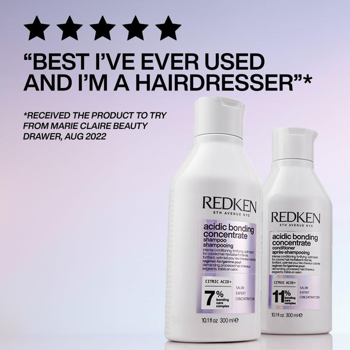 500 ml bottle of concentrated Acidic Bonding shampoo for dyed, damaged hair