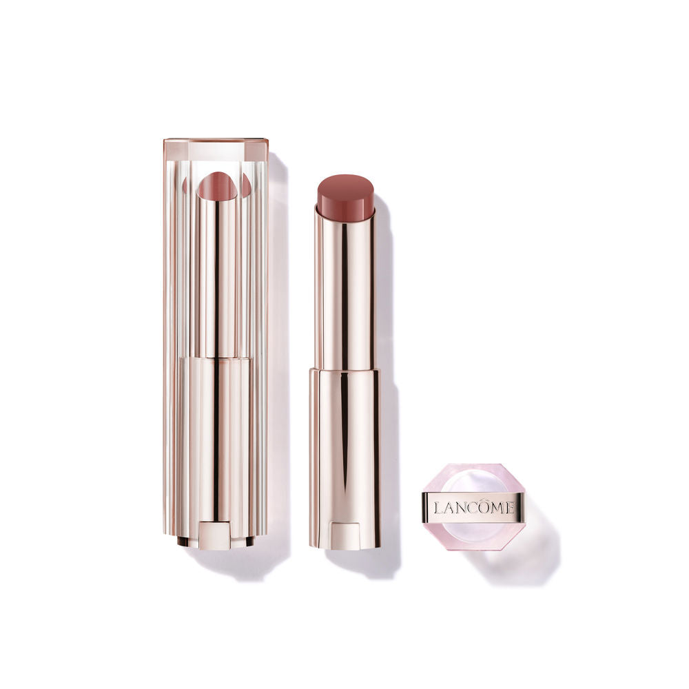 Tube of Butterglow nourishing lip balm, brown shade 53, glossy finish