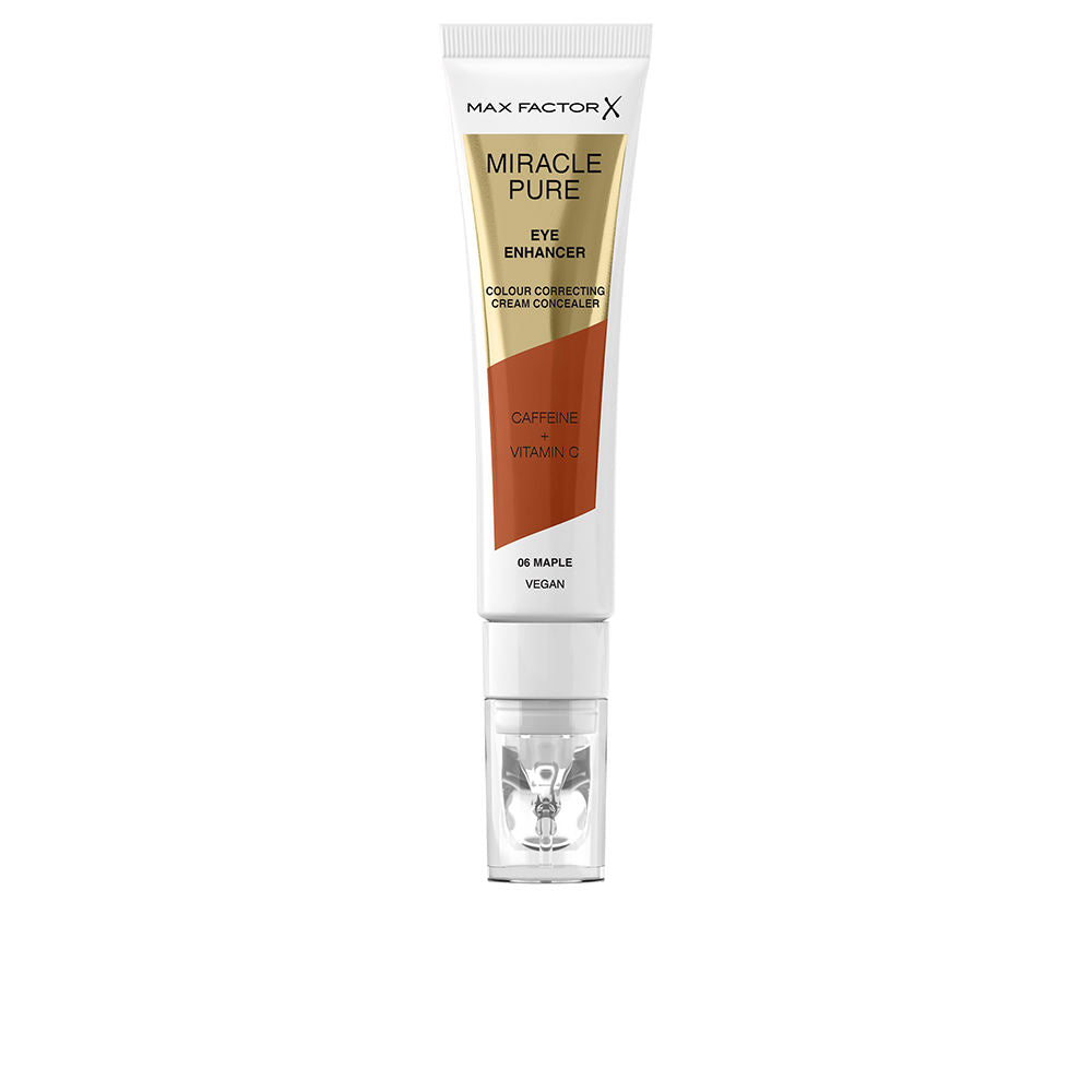 Cream concealer in shade 06‑Maple, 10 ml with massage-tip applicator