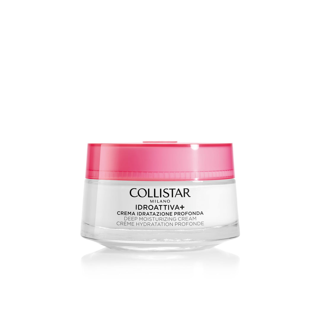 Jar of Collistar IDROATTIVA+ cream against a clean neutral background