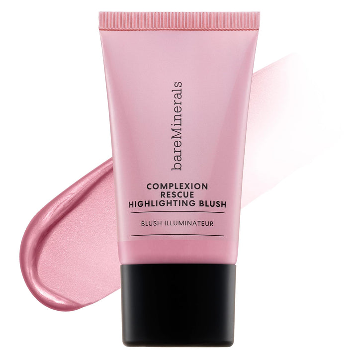 Small jar of mauve gel‑cream blush with dewy, translucent finish