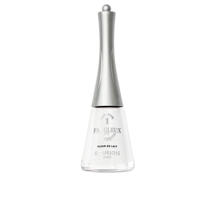 9 ml white jellygloss gel-effect nail polish bottle with wide brush, Unisex