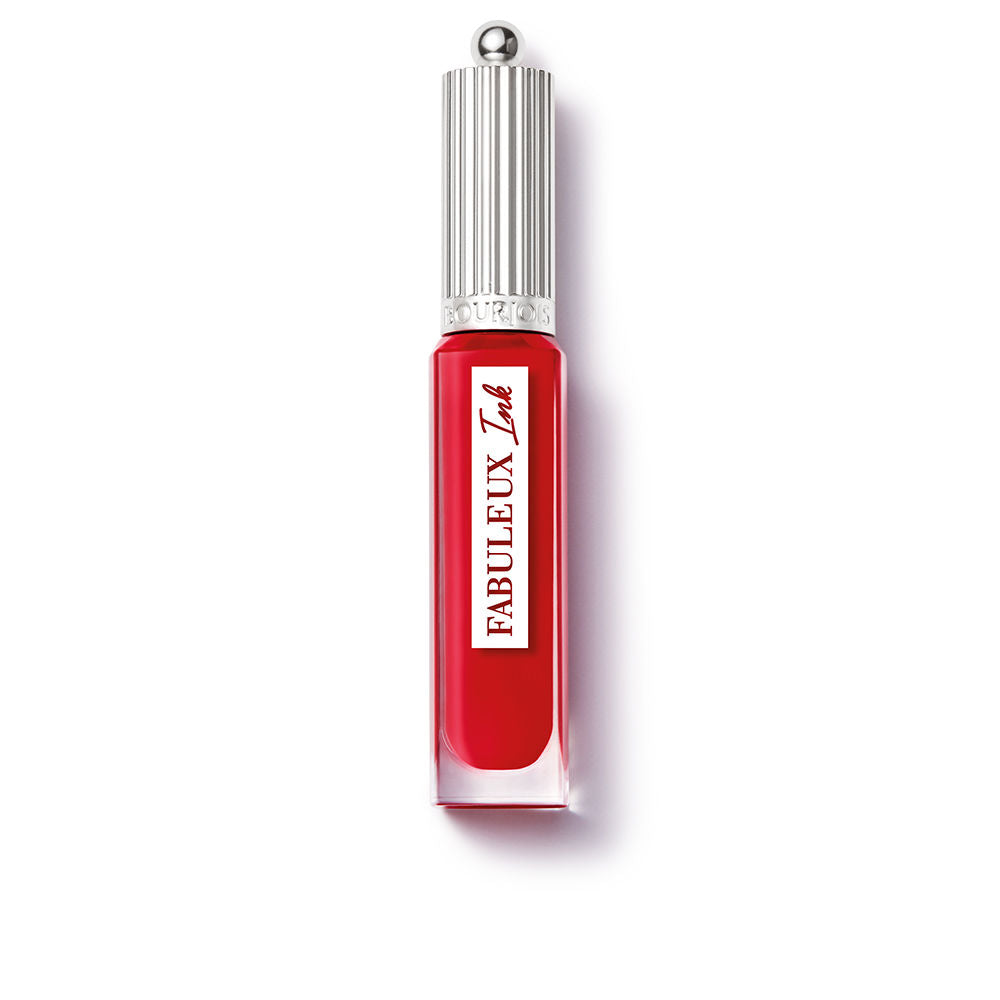 Satin liquid lip in cherry shade with angled applicator, 3.5 ml tube