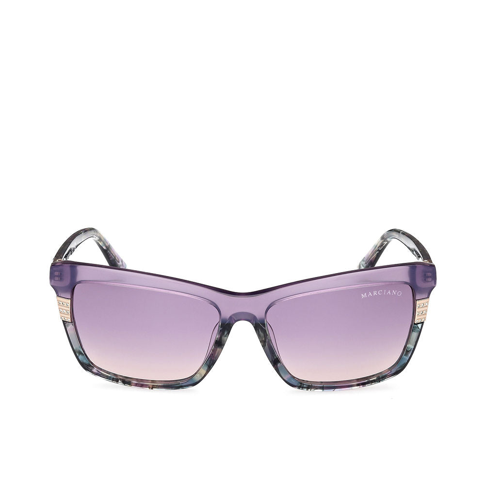Rectangular acetate sunglasses with 57 mm lenses and 140 mm temples for Women