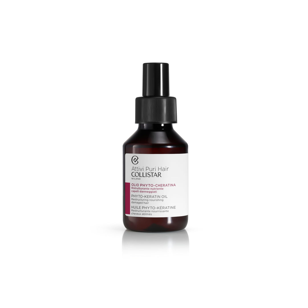 100 ml slender bottle of light phyto-keratin hair oil, Unisex repair treatment