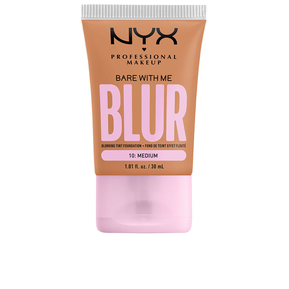 30 ml tube of medium shade liquid foundation, dewy finish, Unisex