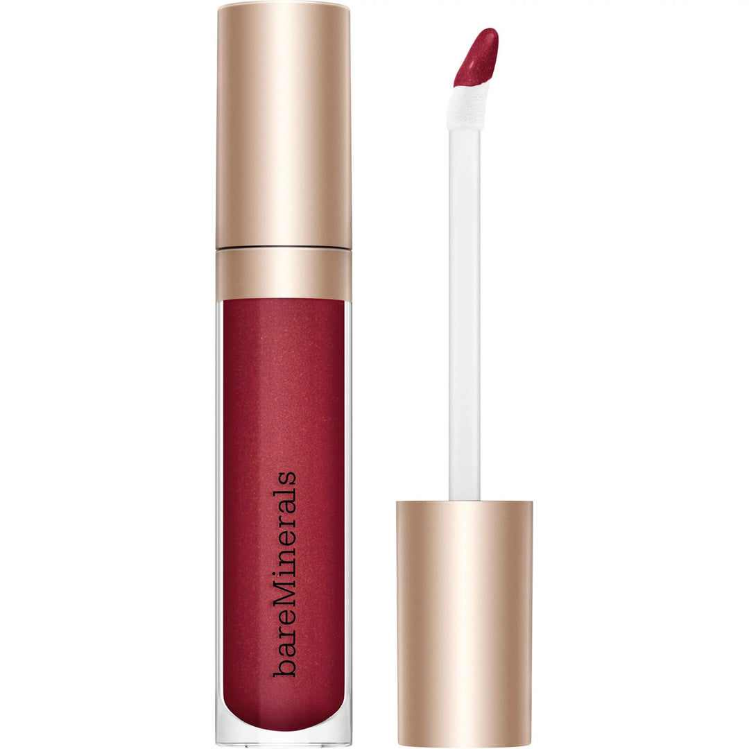 Slim tube of glossy balm with soft pink gloss, 4 ml, wand applicator