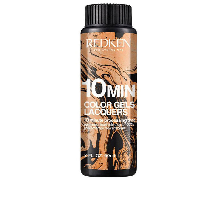 Three 60 ml brown hair colour gel bottles, low‑ammonia permanent formula, Unisex