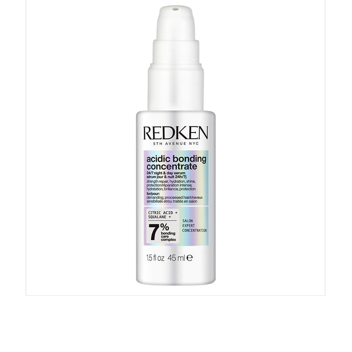 45 ml clear pump serum bottle for repairing damaged hair, lavender-scented
