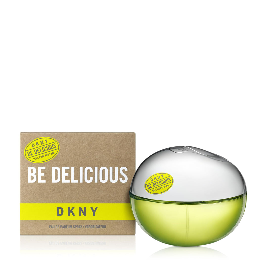 Clear 100 ml glass bottle of apple‑centric Eau de Parfum, Unisex floral-fruity fragrance