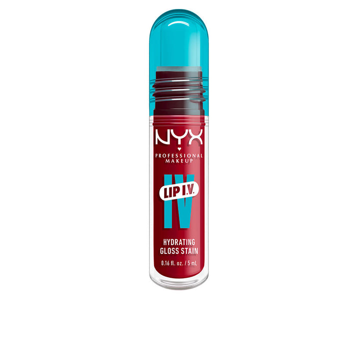 5 ml red dual-finish lip tint gloss in wand tube, Unisex