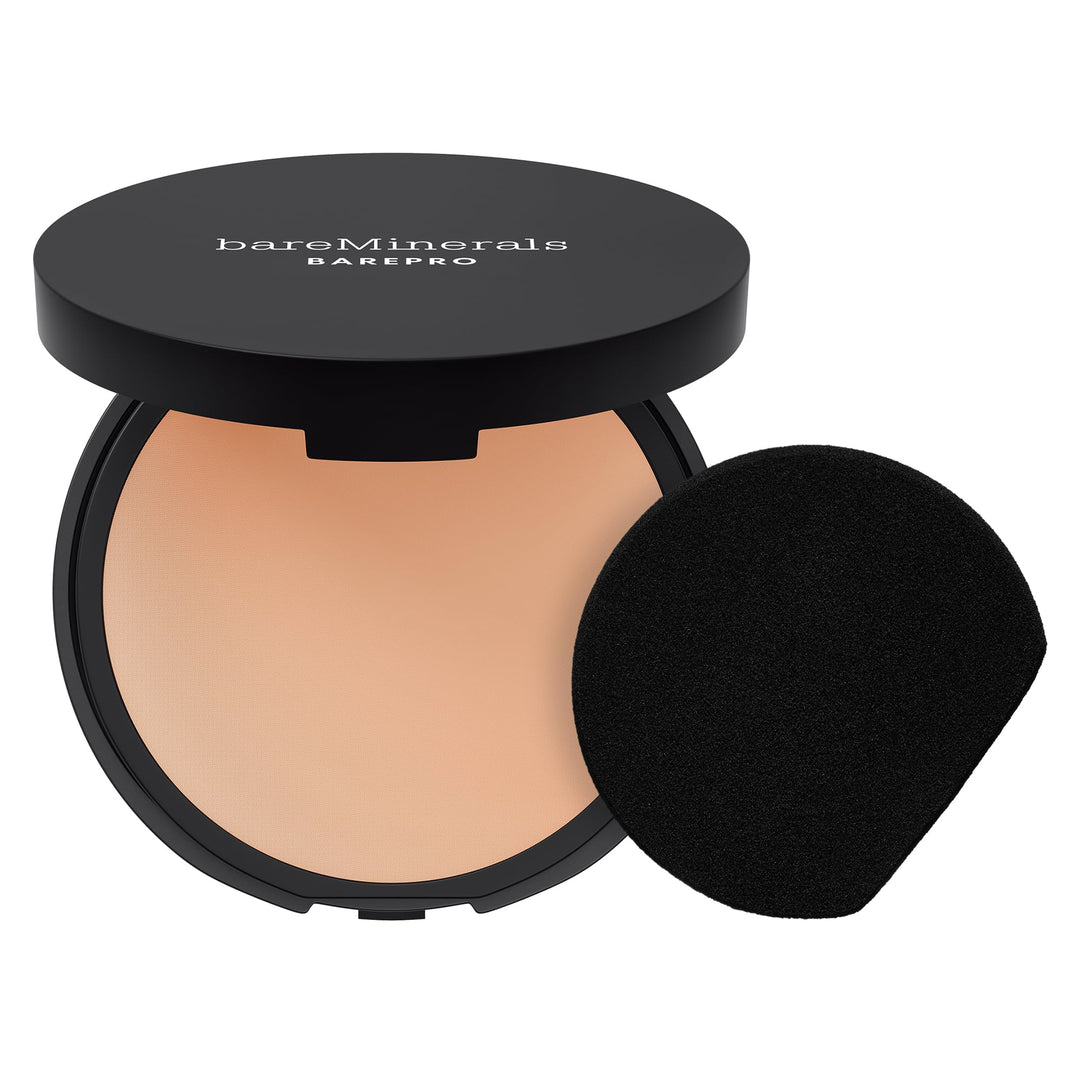 Compact powder foundation pan and applicator, matte neutral shade, 8 g