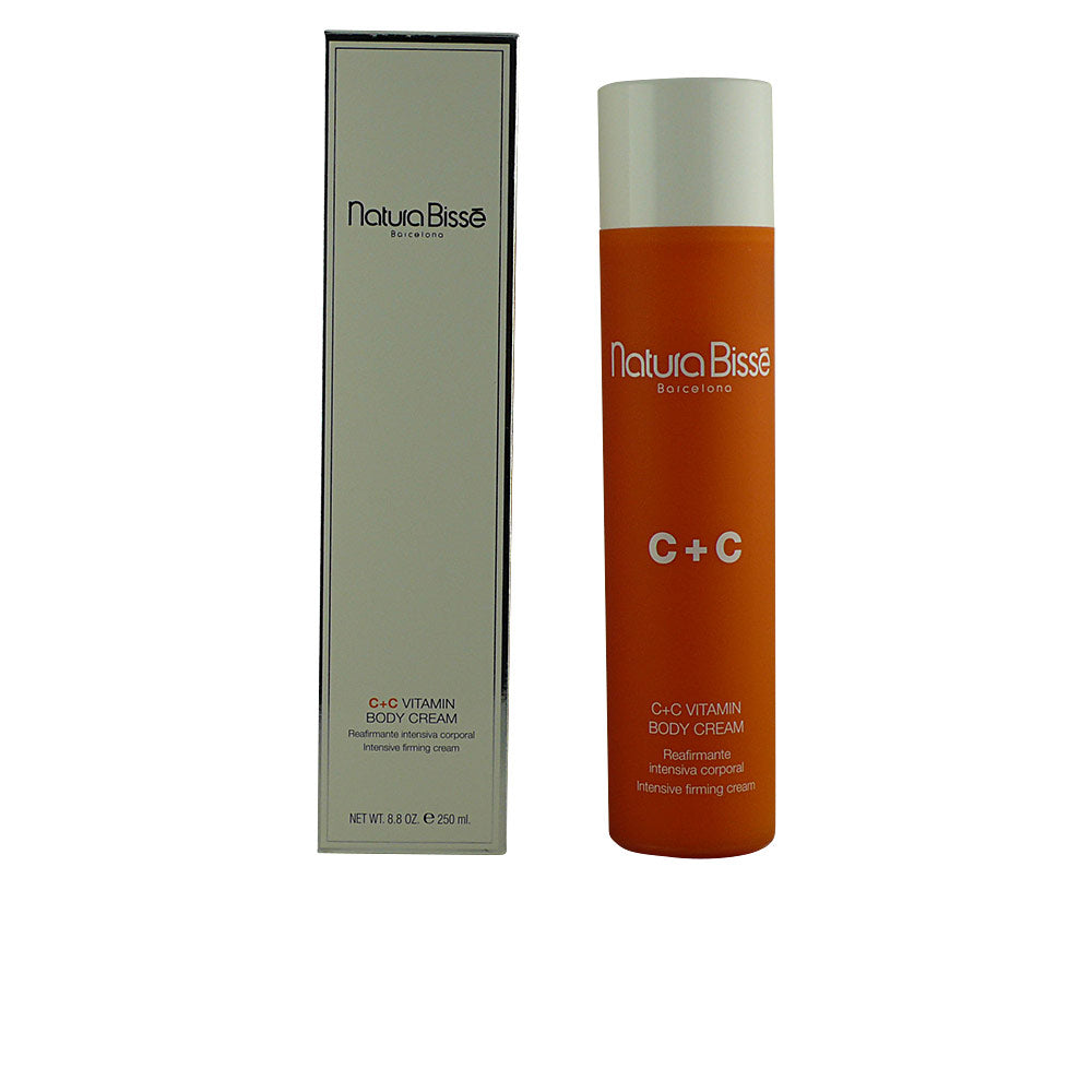 Tube of Natura Bissé C+C Vitamin Body Lotion on neutral background