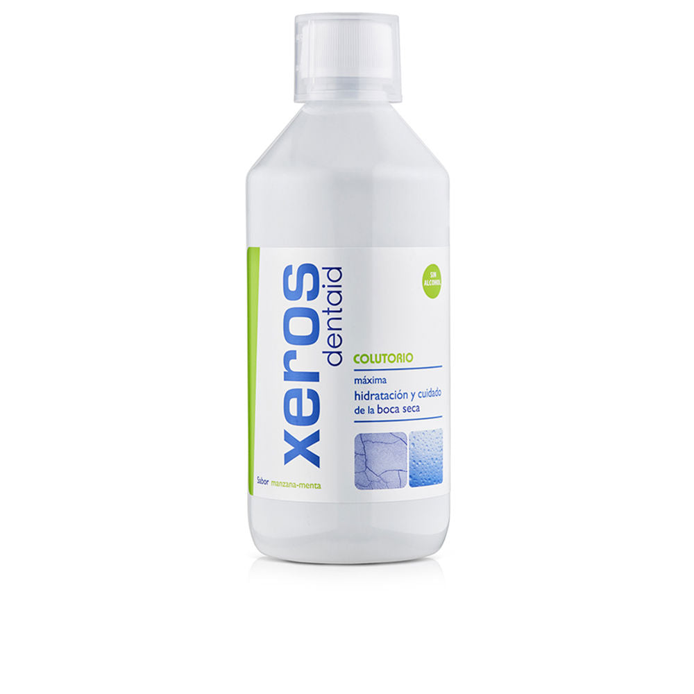 Bottle of Xeros Dentaid hydrating mouthwash for dry mouth relief