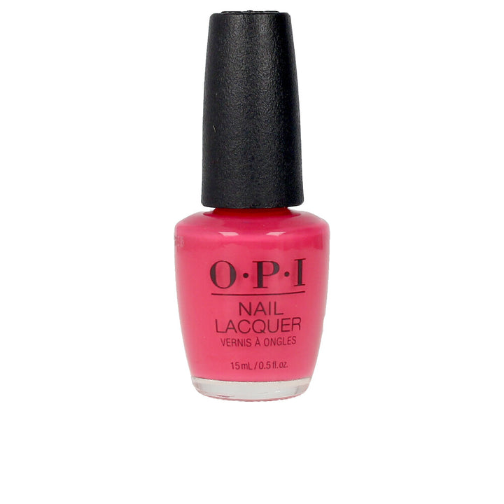 15 ml cherry‑red cream nail lacquer with wide applicator brush visible