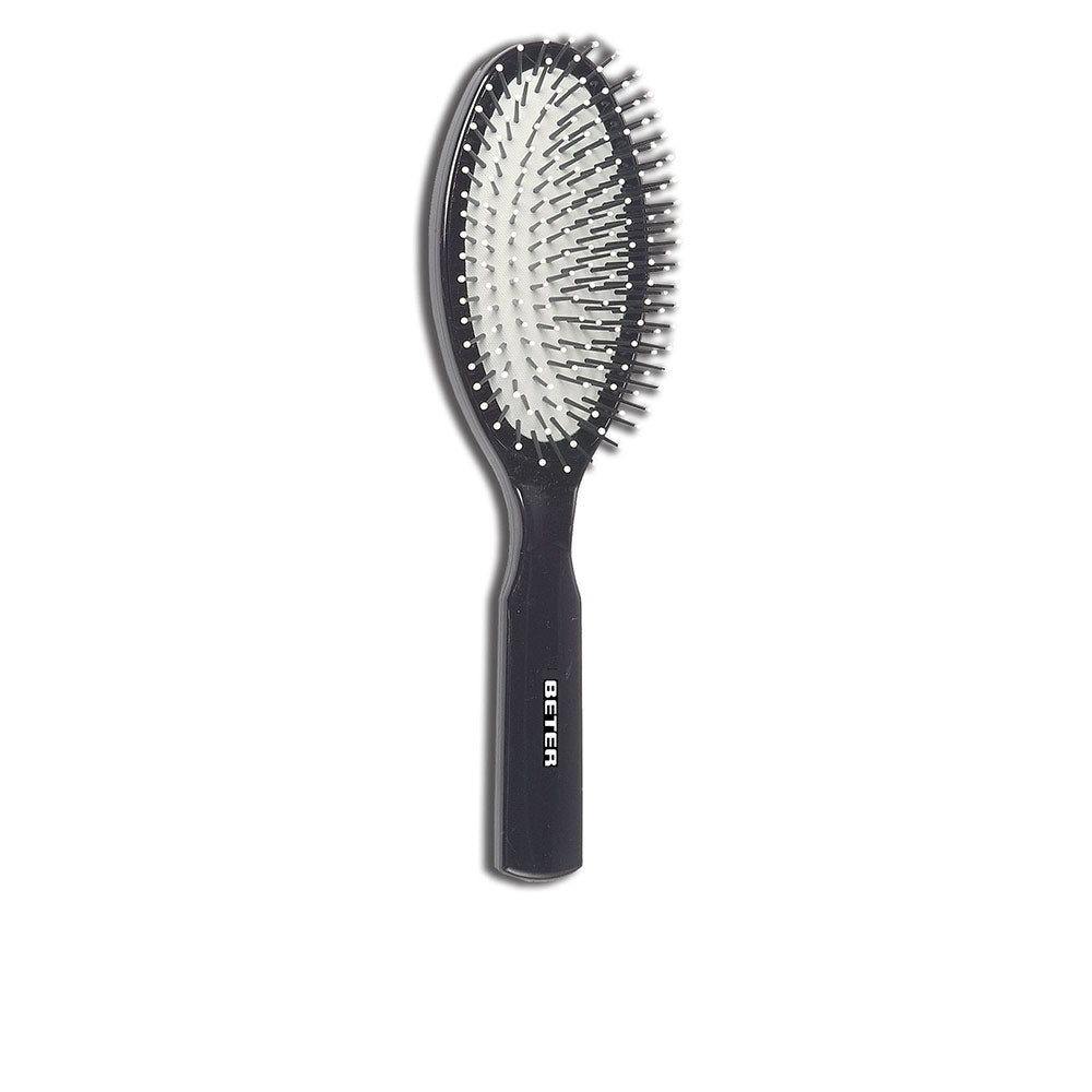 22 cm oval pneumatic hairbrush with nylon pins for women