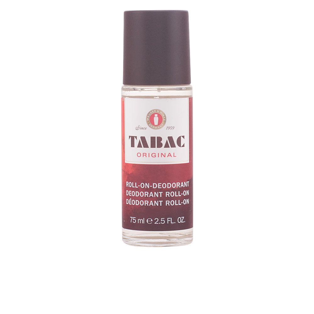 Tabac classic roll-on deodorant in simple cylindrical bottle for everyday use
