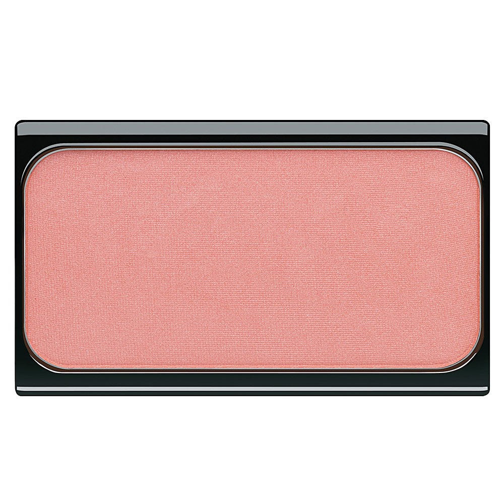 Pressed powder blusher pan, warm pink shade, magnetic compact, 5 g