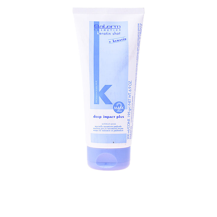 200 ml jar of keratin-repair hair mask for Unisex, smoothing treatment
