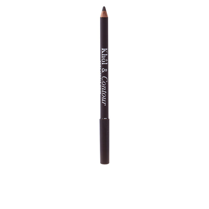Creamy dual‑ended khôl pencil in deep brown, 1.2 g, retractable style