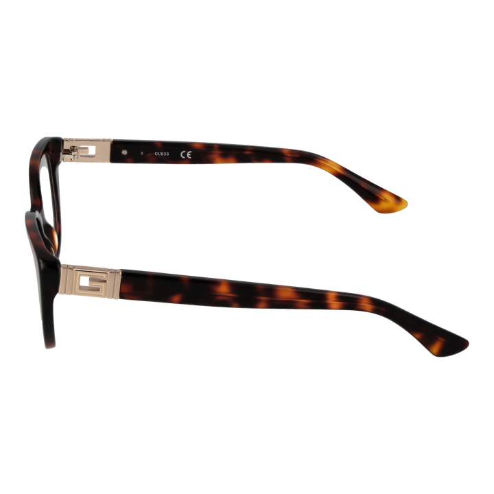 Tortoiseshell cat-eye eyeglasses in glossy plastic with gold &